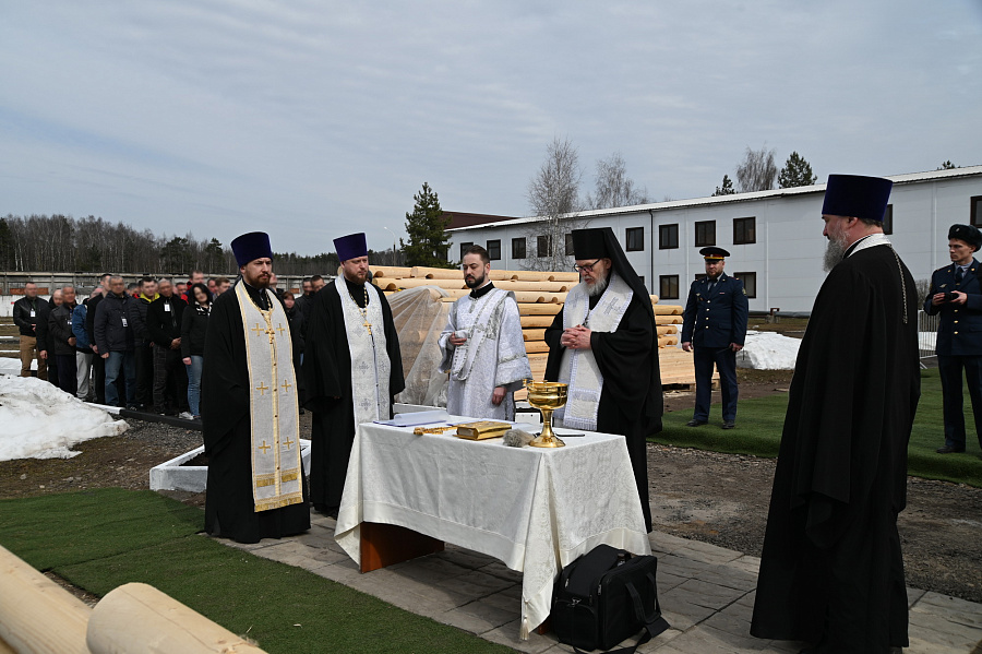 Закладка храма на территории КП-3 г. Электростали